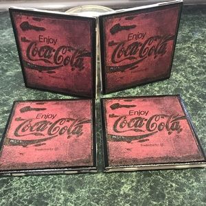 Coca Cola ceramic tile coasters